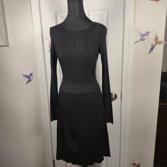 Laundry By Shelli Segal Dresses & Skirts - Classic Minimalist Black Fitted Ribbed Knit Dress by Laundry by Shelli Segal XS